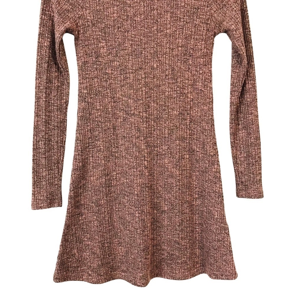 Topshop Marled Ribbed Sweater Knit Long Sleeve Dress - Picture 7 of 9